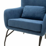Armchair Rimbo fabric in blue color 66x81x102cm - Image 6