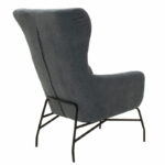 Armchair Rimbo fabric in grey color 66x81x102cm - Слика 2