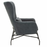 Armchair Rimbo fabric in grey color 66x81x102cm - Слика 3