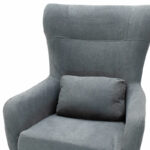 Armchair Rimbo fabric in grey color 66x81x102cm - Слика 5