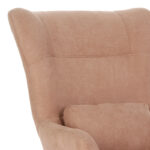 Armchair Rimbo rotten apple velvet fabric-black leg 66x81x102cm - Image 3