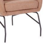 Armchair Rimbo rotten apple velvet fabric-black leg 66x81x102cm - Image 5