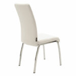 Chair Ariadne PU white-chrome leg - Image 2