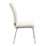 Chair Ariadne PU white-chrome leg - Image 3