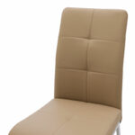 Chair Ariadne PU mocha-chrome leg - Image 5