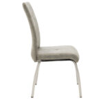 Chair Ariadne PU grey-chrome leg - Image 4