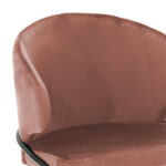 Chair Nalu velvet rotten apple-black golden leg - Image 5