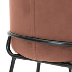 Chair Nalu velvet rotten apple-black golden leg - Image 6