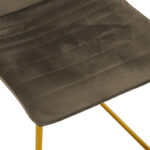 Chair Amalia metal golden with velvet brown - Image 6