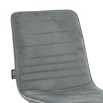 Chair Amalia metal golden with velvet grey - Слика 5
