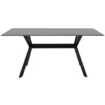 Olivet table sintered stone black marble-black 180x90 x75cm - Слика 2