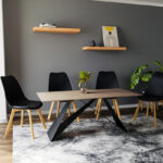 Kitcen table Sabrina sintered stone sonoma-black 180x90 x75cm - Слика 2