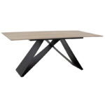 Kitcen table Sabrina sintered stone sonoma-black 180x90 x75cm