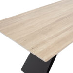 Kitcen table Sabrina sintered stone sonoma-black 180x90 x75cm - Слика 4