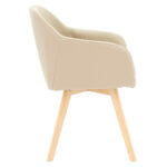 Safira armchair PU fabric beige-natural 57x58x84cm - Слика 3