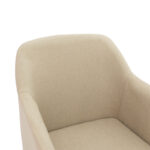 Safira armchair PU fabric beige-natural 57x58x84cm - Слика 5