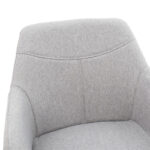 Armchair Nasima fabric grey-natural 57x58x84cm - Слика 5