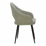 Armchair Macie fabric antique grey-black 58x50x85cm - Слика 3