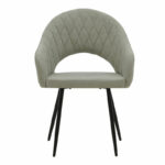 Armchair Macie fabric antique grey-black 58x50x85cm - Слика 4