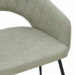 Armchair Macie fabric antique grey-black 58x50x85cm - Слика 6