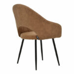 Armchair Macie fabric antique brown-black 58x50x85cm - Слика 2