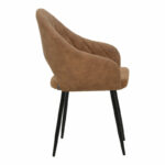 Armchair Macie fabric antique brown-black 58x50x85cm - Слика 3