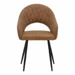 Armchair Macie fabric antique brown-black 58x50x85cm - Слика 4