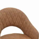 Armchair Macie fabric antique brown-black 58x50x85cm - Слика 5