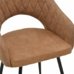 Armchair Macie fabric antique brown-black 58x50x85cm - Слика 6