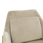 Armchair Mira grey beige-golden 65x69x86cm - Слика 5
