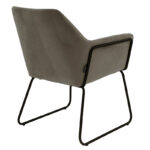 Armchair Mira anthracite-black 65x69x86cm - Слика 2