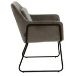 Armchair Mira anthracite-black 65x69x86cm - Слика 3