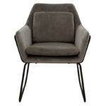 Armchair Mira anthracite-black 65x69x86cm - Слика 4