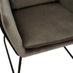 Armchair Mira anthracite-black 65x69x86cm - Слика 6