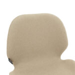 Bar Stool Impel metal black legs-fabric beige - Image 5