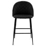 Bar Stool Kudos metal black legs-velvet black - Слика 4