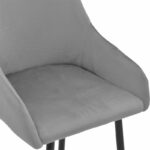 Bar Stool Lithe metal golden black legs-velvet grey 47x44x98cm - Слика 6