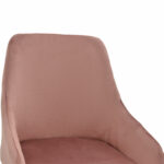 Bar Stool Lithe metal golden black legs-velvet rotten apple 47x44x98cm - Слика 5