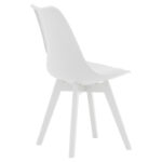 Gaston chair PP-PU white-leg wood white - Image 2