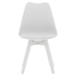 Gaston chair PP-PU white-leg wood white - Image 4