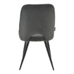Renish bouclé chair gray-metallic black leg 47x61x85cm - Слика 5