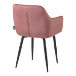 Armchair Matus rotten apple velvet-leg black metal 55x54x78cm - Слика 2