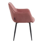 Armchair Matus rotten apple velvet-leg black metal 55x54x78cm - Слика 3