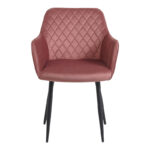 Armchair Matus rotten apple velvet-leg black metal 55x54x78cm - Слика 4