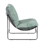Armchair Chopie light green fabric-black leg 77x90x83cm - Слика 3