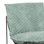 Armchair Chopie light green fabric-black leg 77x90x83cm - Слика 5