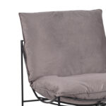 Armchair Chopie grey fabric-black leg 77x90x83cm - Слика 5