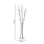 Coat stand Marianni gold-white metal 50x38x182cm - Слика 5