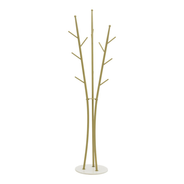 Coat stand Marianni gold-white metal 50x38x182cm