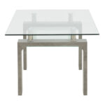 Table Vrocho grey wood-glass 110x60x45cm - Image 3